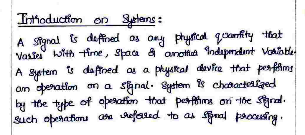 Introduction of Systerms