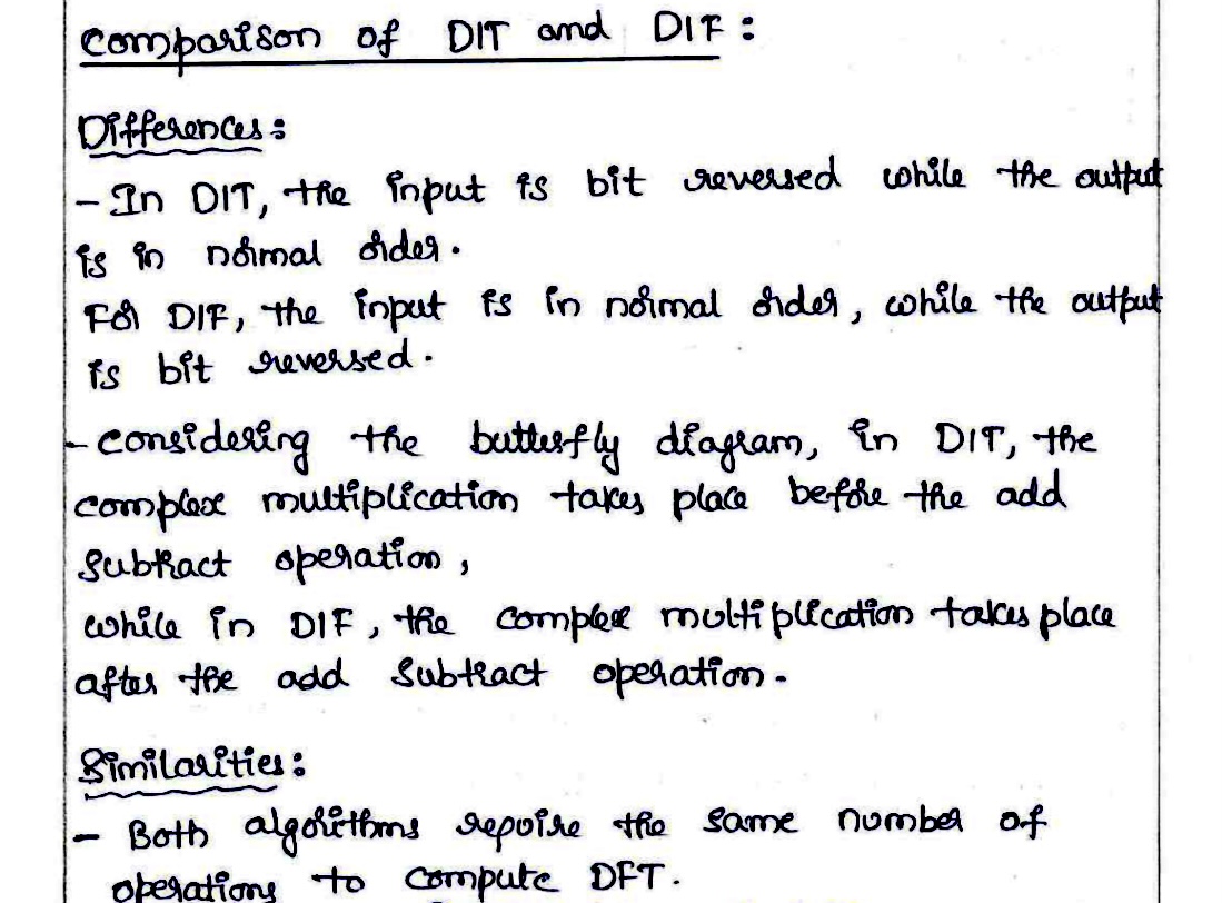 Comparison of DIT and DIF